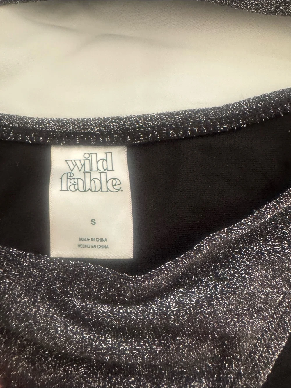 wild fable Metallic Charcoal Halter Bikini Set